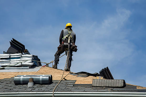 Professional Roofing technician working in Murrieta, CA